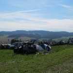 The Czech countryside filled with Mongol Ralliers